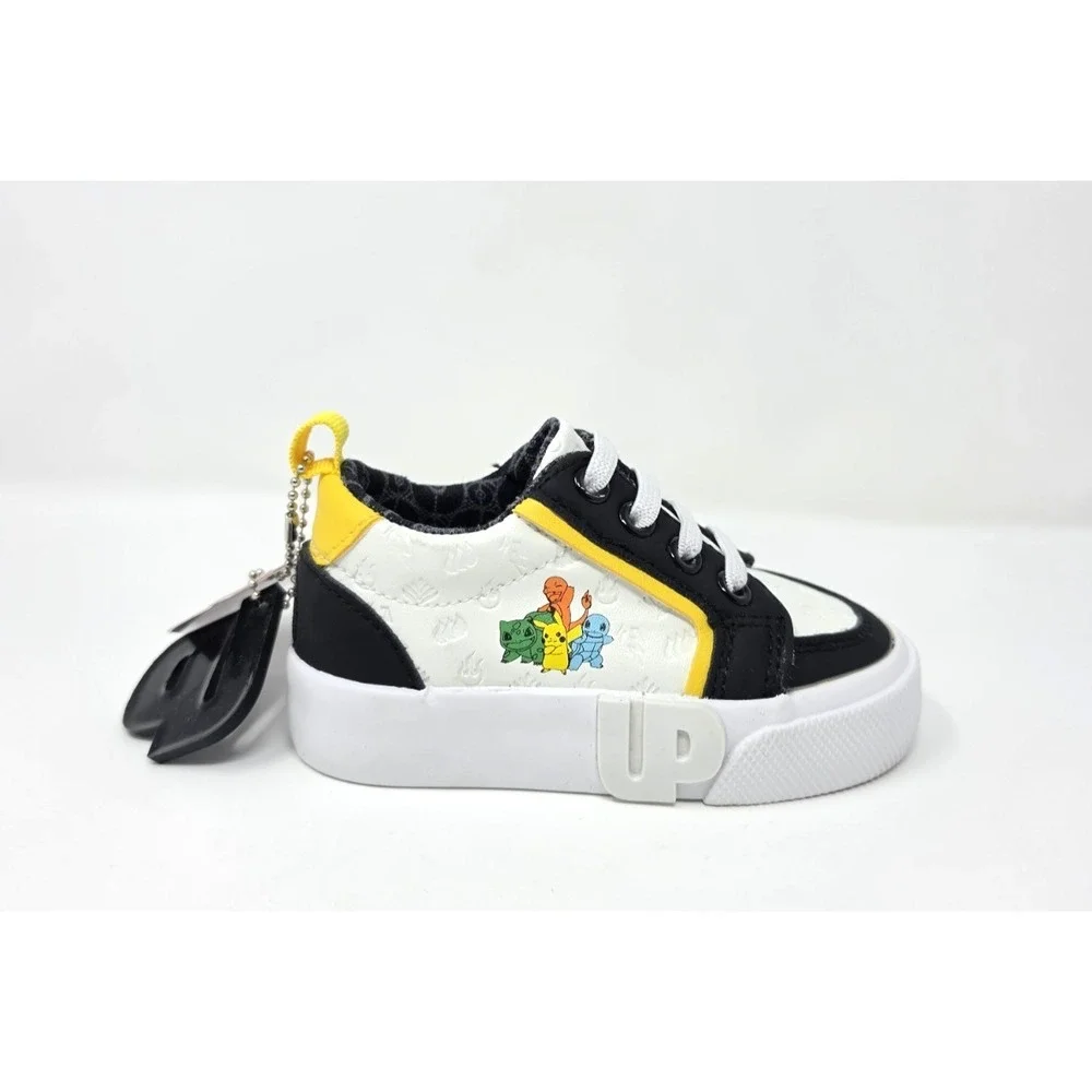 Groundup Kids 5 Pokemon Shoe White/Black Multi‎ NIB